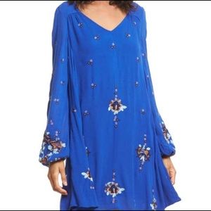 Free People Embroidered Swing Dress